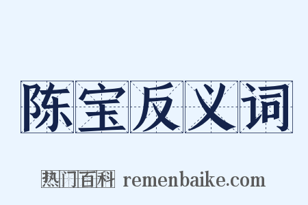 陈宝反义词是什么意思的图片